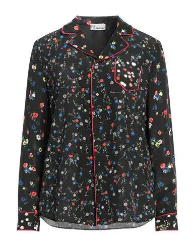 Red Valentino Floral Black Shirt