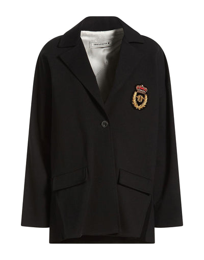 Shirtaporter Black With Brooch Detail Blazer