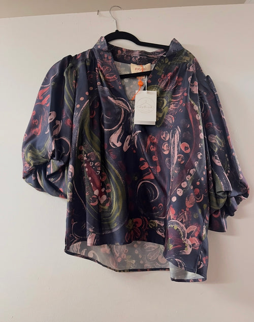 Figue Abstract Purple Shirt