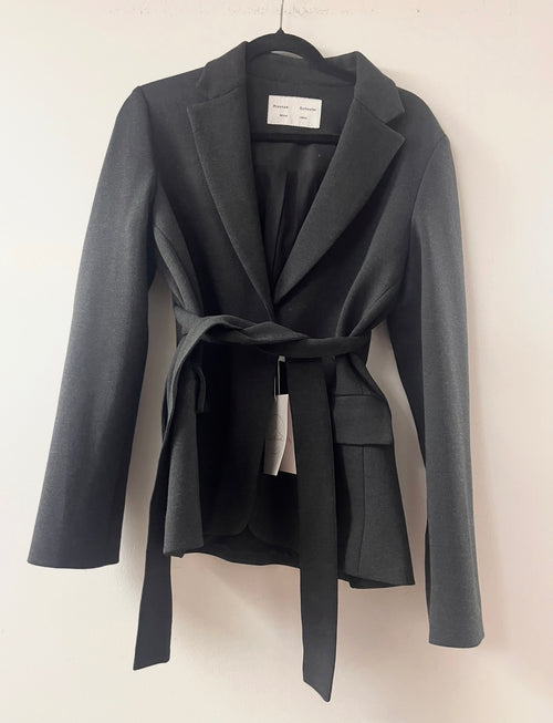 Proenza Schouler Grey Tie Blazer