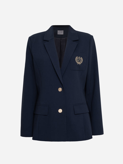 Shirtaporter Navy Singel-Breasted Blazer