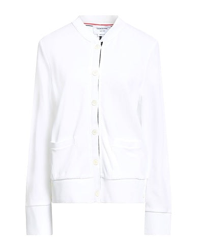 Thom Browne White Preppy Cardigan