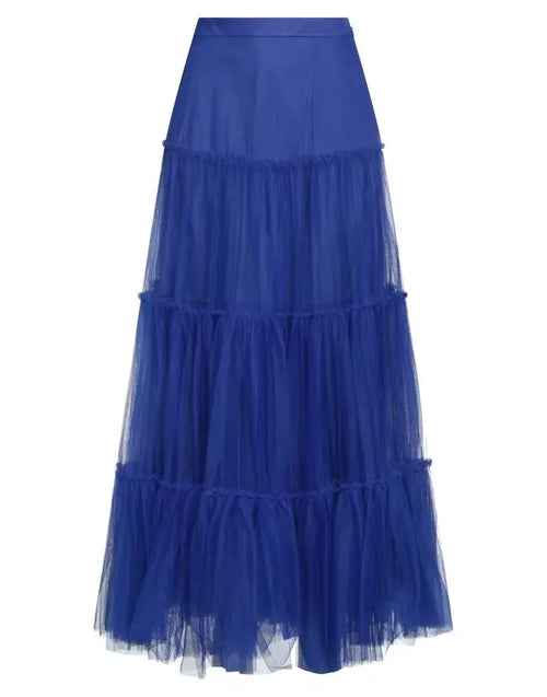 Philosophy tutu blue maxi skirt