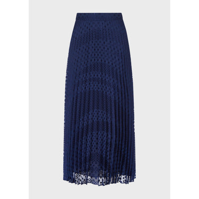Emporio Armani blue maxi dots skirt