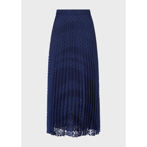 Emporio Armani blue maxi dots skirt