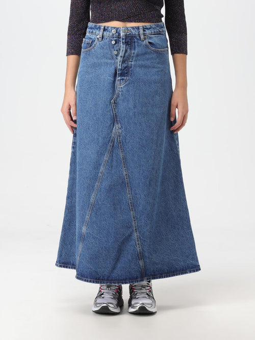 Ganni jeans maxi skirt