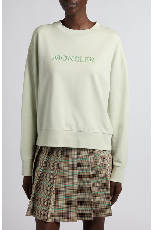 Moncler Mint Fleece Pull-On Sweater