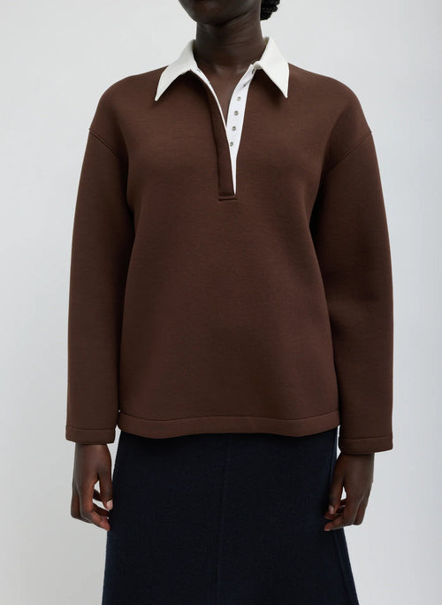 Tibi Brown Polo