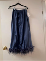 Pearl Denim Midi Skirt