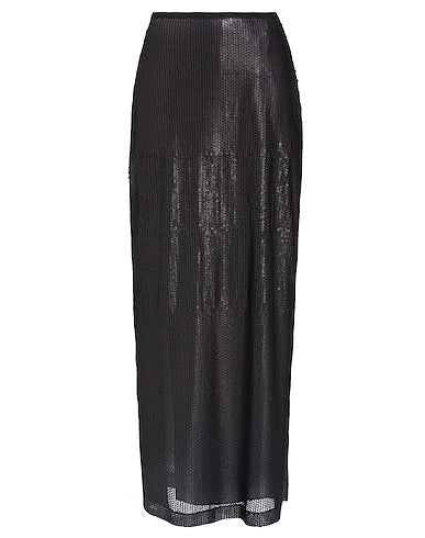 Alysi Black Maxi Sequin Skirt