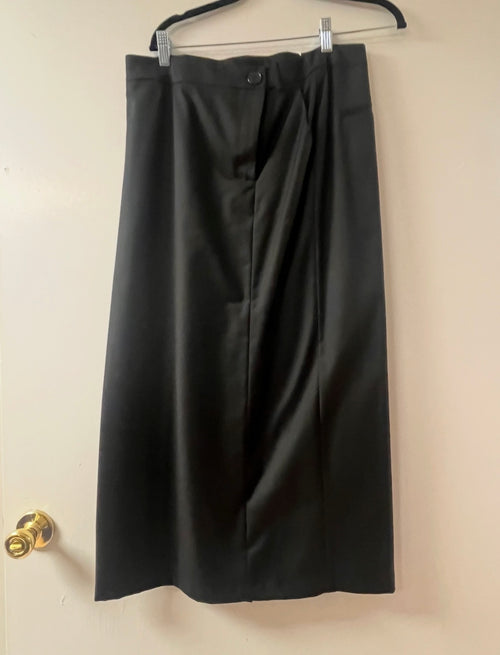 La Petite Francaise Black Preppy Midi Skirt