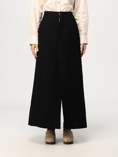 Uma Wang Slitted Maxi Black Skirt