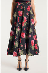 Cinq a Sept Floral Midi Skirt