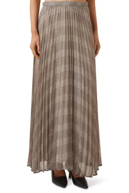 Marella Maxi Brown Printed Skirt