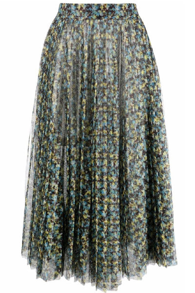 Philiosophy Abstract Green Midi Skirt