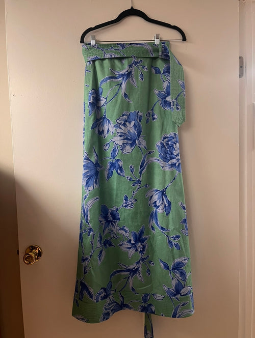 Figue Green Floral Maxi Skirt