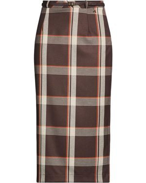 Souvenir Midi Pencil Plaided Skirt