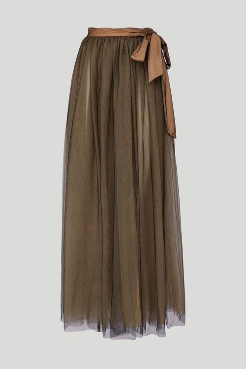 Twinset Tutu A-Line Tulle Maxi Skirt