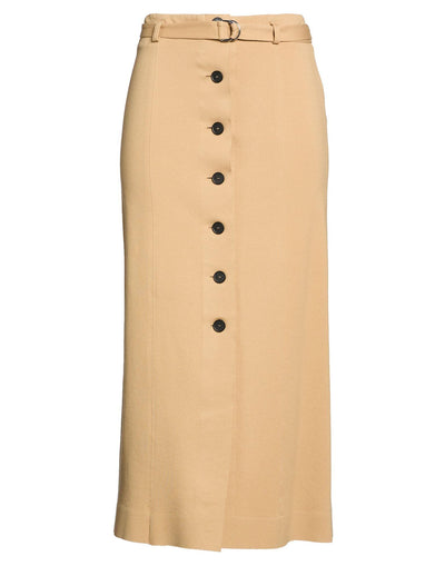Liviana Conti Camel Pencil Midi Skirt