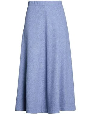 Niu Blue-Grey Midi Knit Skirt