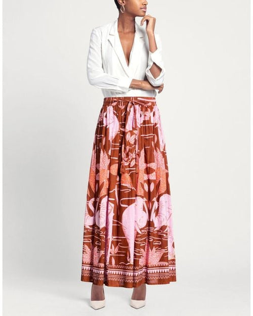 Connor & Blake Abstract Brick Lilac And  Maxi Skirt