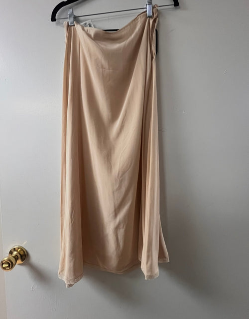 Prada Beige Midi Silk Skirt