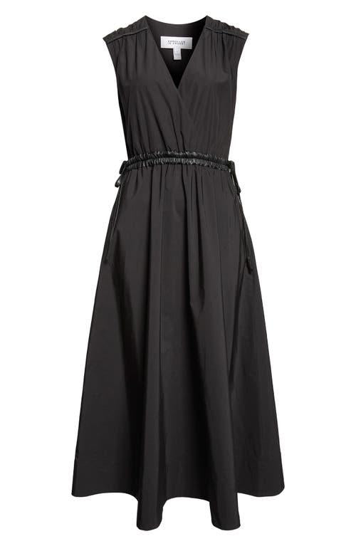 Derek Lam Sleeve Cinched Waist Midi Dress