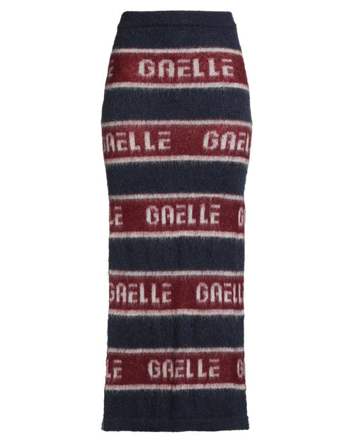 Gaelle Wool Pencil Striped Maxi Skirt