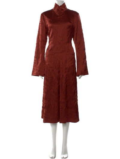 Rosie Assoulin Long Sleeve Mock Dress
