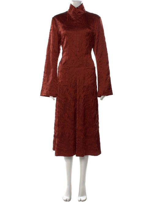 Rosie Assoulin Long Sleeve Mock Dress