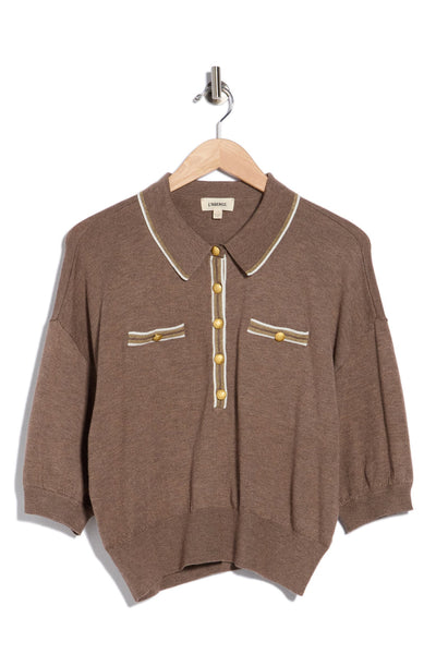 L'AGENCE Masaki Polo Sweater