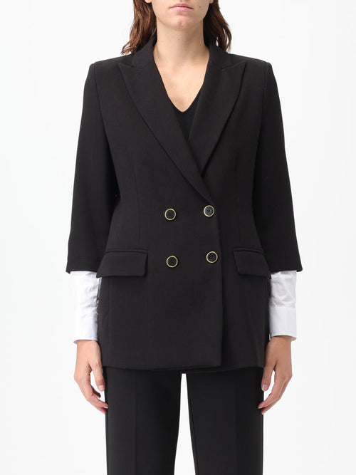 Twinset Milano Blazer with Poplin Sleeves