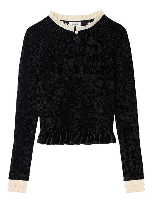Sandro Ruffled-Detail Blouse