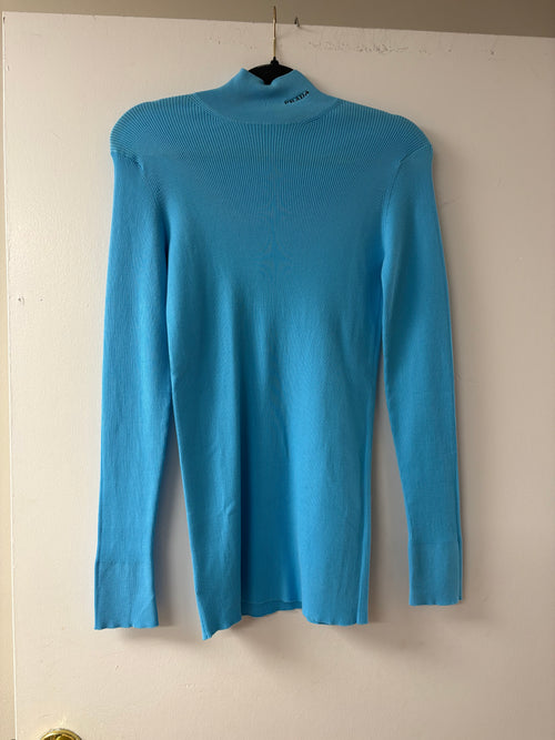 Prada Ribbed Turtleneck Sweater