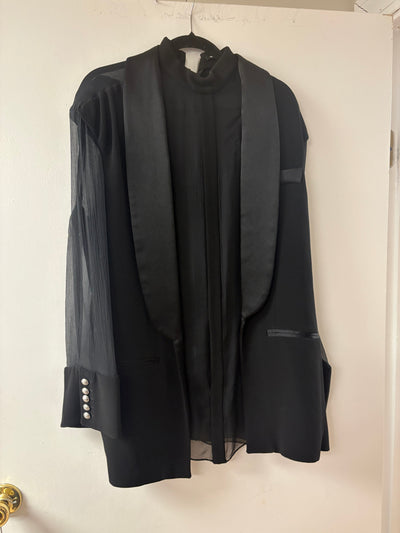 Balmain Paris Translucent Gauze Blazer