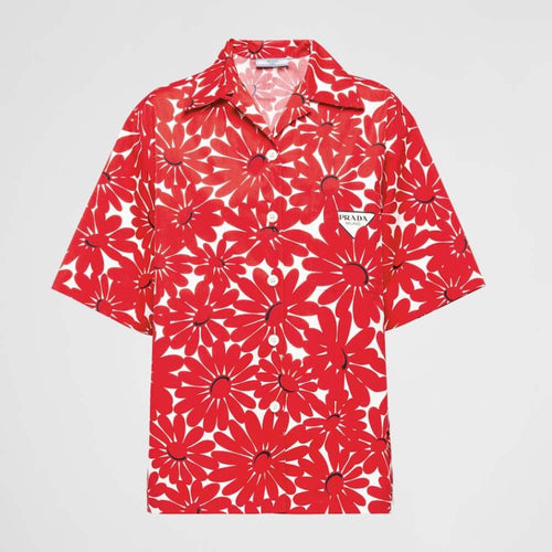 Prada Printed Poplin Shirt