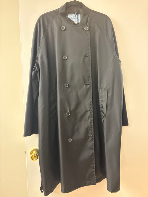Prada Nylon Double-Breasted Trench Coat