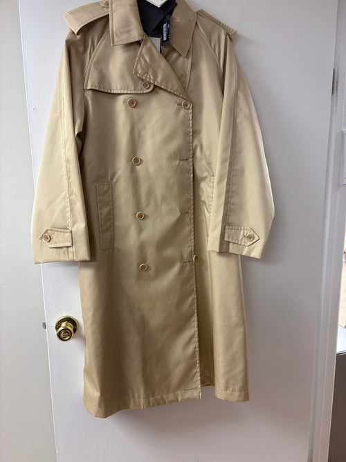 Prada Double-Breasted Beige Trench Coat