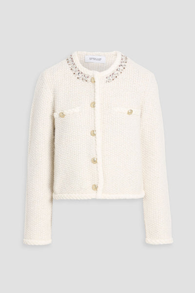 Derek Lam Zaria Embellished Cotton-Blend Cardigan