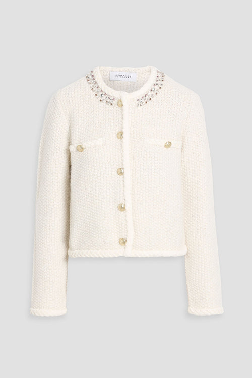 Derek Lam Zaria Embellished Cotton-Blend Cardigan