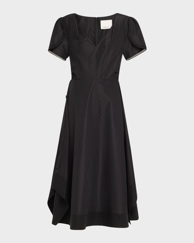 3.1 Phillip Lim V-Neck Tulip Sleeved Midi Dress