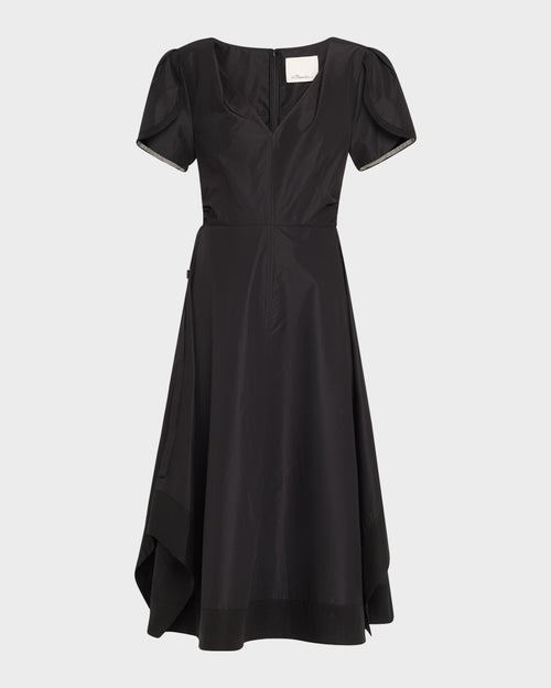 3.1 Phillip Lim V-Neck Tulip Sleeved Midi Dress