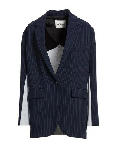 ottod'Ame Pinstriped Two-Fabric Blazer