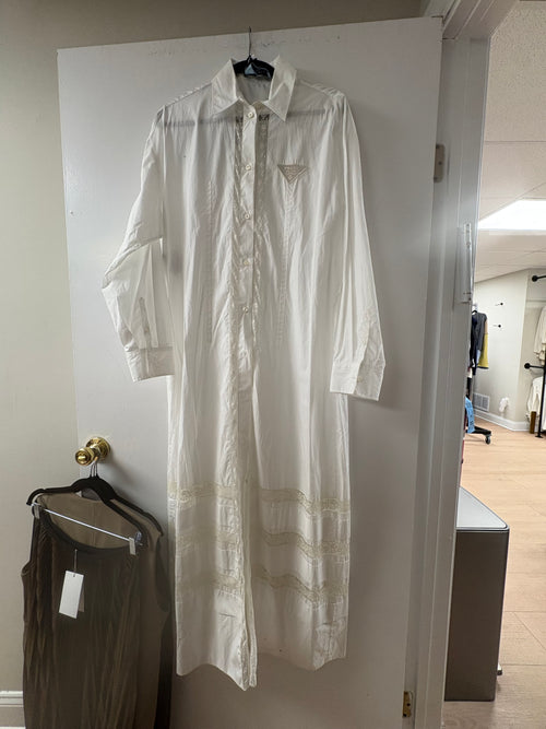 Prada Long-Sleeve Shirtdress