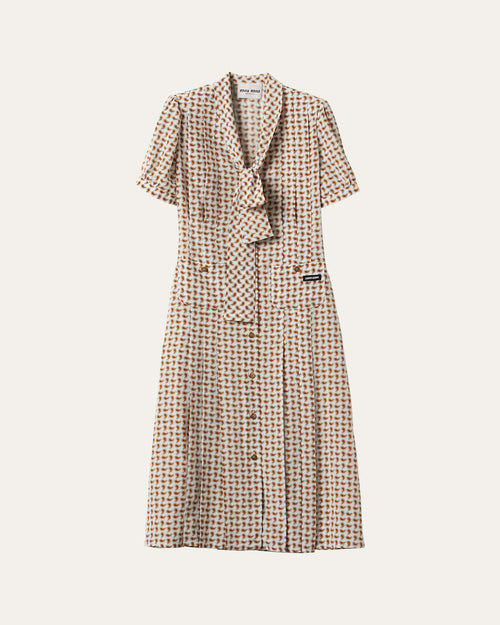 Miu Miu Paisley Print Midi Shirtdress