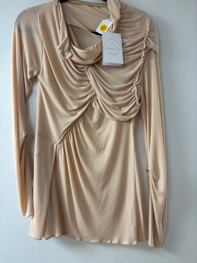 3.1 Phillip Lim Draped Long-Sleeved Mini Dress