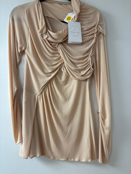 3.1 Phillip Lim Draped Long-Sleeved Mini Dress