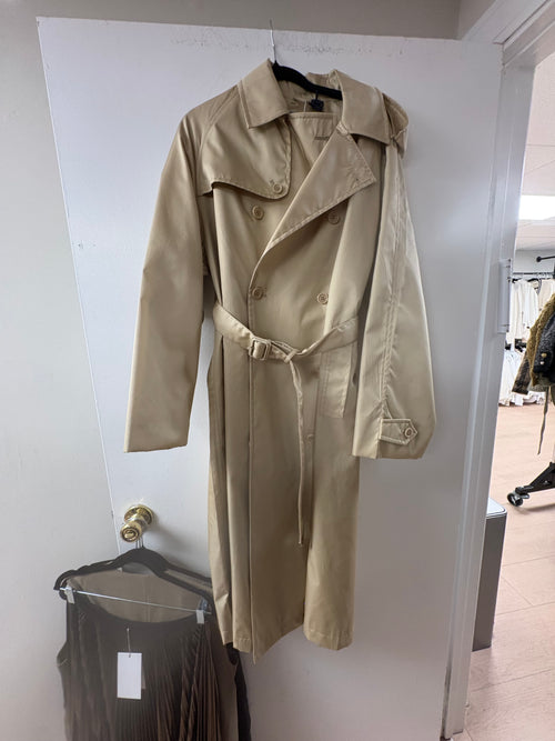 Prada Classic Tan Double-Breasted Trench Coat