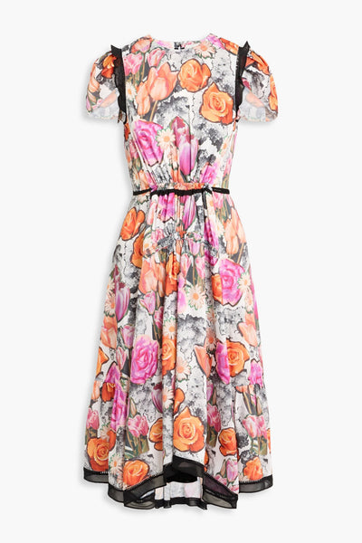 3.1 Phillip Lim Floral-Print Twill Midi Dress