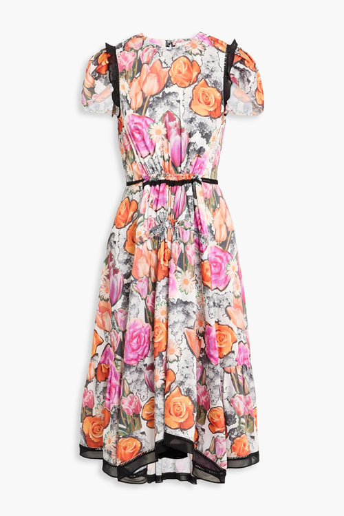 3.1 Phillip Lim Floral-Print Twill Midi Dress
